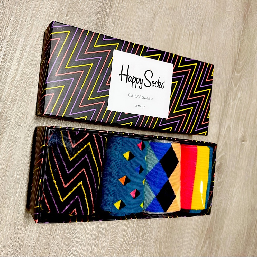 Happy socks gift set box